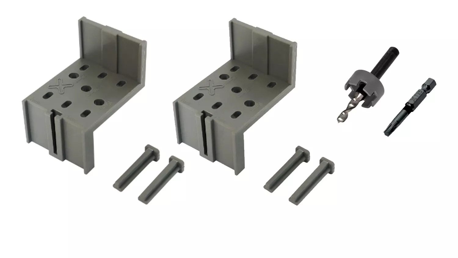 Helpo Set mit Bohrsenker, Montagehilfe und Bit (für den Terrassenbau)