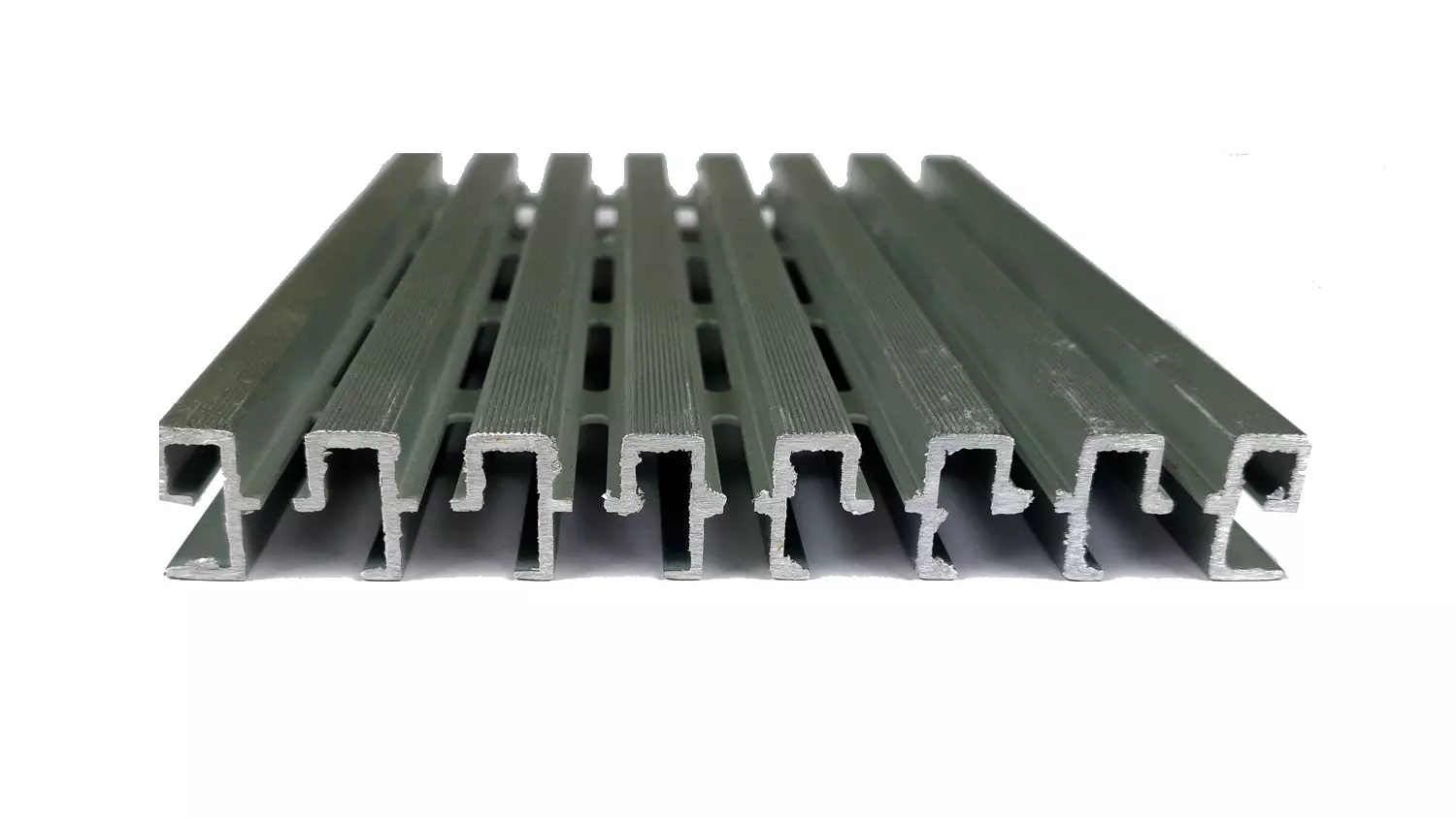 Gitterrost Entwässerungsrinne Aluminium 20x140mm, Länge 4,00m