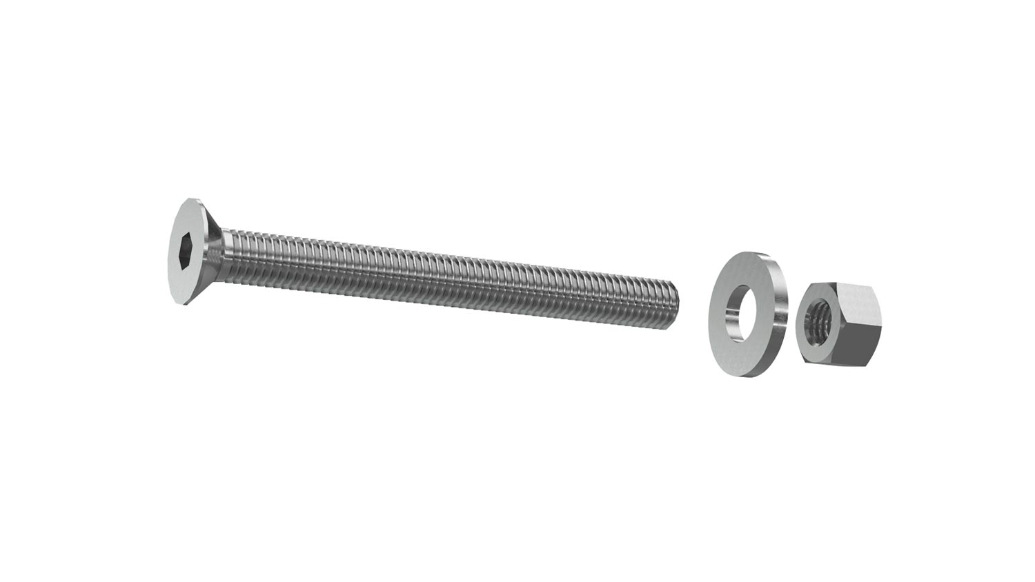 Megawood Befestigungsschrauben M8x80mm, für Rhombusprofil als Abschlussleiste