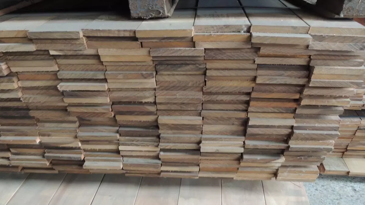 21x120mm Terrassendielen glatt/glatt Ipe, Länge 0,95m, Sonderposten 3749