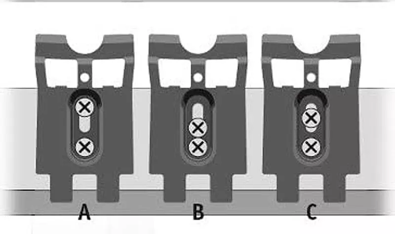 HS24 Pan-Clips für Rhombusleisten B 65-70mm, 50 Stck/Pack, PCSW 65-70, inkl. Schrauben